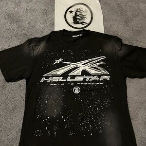 Hellstar Black Graphic T-Shirt